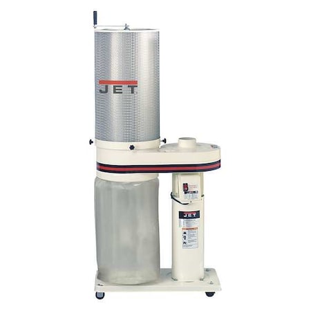 Wood Dust Collector, 650 cfm CFM Max Flow, 1 hp, Single Phase MPN:708642CK