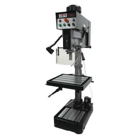 Floor Drill Press, Belt Drive, 2 hp, 460V AC V, 20 in Swing, Variable Speed MPN:JDP-20EVST-460