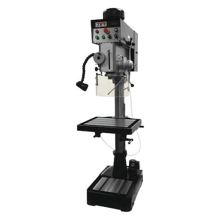 Floor Drill Press, Belt Drive, 2 hp, 230V AC V, 20 in Swing, Variable Speed MPN:JDP20EVST-230-PDF