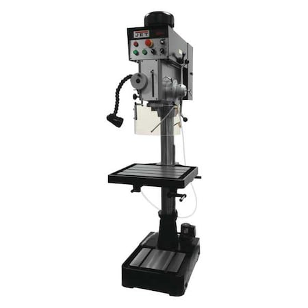Floor Drill Press, Belt Drive, 2 hp, 460V AC V, 20 in Swing, Variable Speed MPN:JDP20EVST-460-PDF