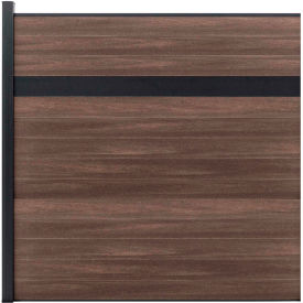 Estate 6'W x 6'H King Cedar Aluminum/Composite Horizontal Fence-Adder Section-IN GROUND EF EG1216