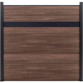 Estate 6'W x 6'H King Cedar Aluminum/Composite Horizontal Fence Starter Section- IN GROUND EF EG2216