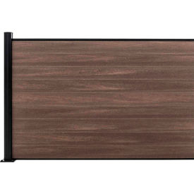 Full Composite 6'W x4'H King Cedar Aluminum/Composite Horizontal Fence Adder Section - SURFACE MT EF US1214