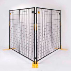 Perimeter Patrol™ Welded Wire Black Powder Coat Fence 7'6