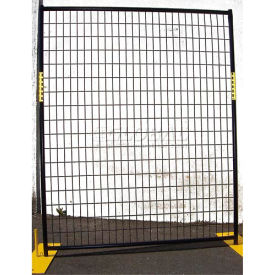 Welded Wire Black Powder Coat Fence - 5'Wx6'H 4 Panel Kit RF0505-WWP