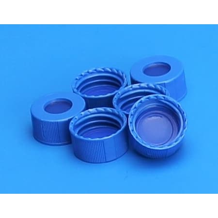 R.A.M. Smooth Cap, Royal Blue, Bonded, Clr PTFE/Blue Silicone, PK1000 MPN:5397U1F-09RB