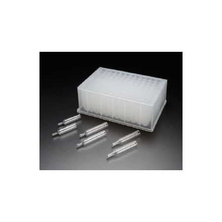 Glass Flat Tip Tapered Inserts, 8x37mm, for 96 Deep Square Well, PK100 MPN:4070FT-837