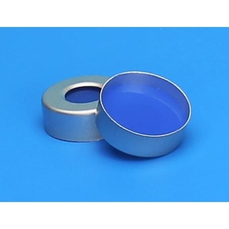 Silver Seal, 3mm Thick Clr PTFE/Blue Silicone Septa, Ultra Low, PK100 MPN:5150UL-20
