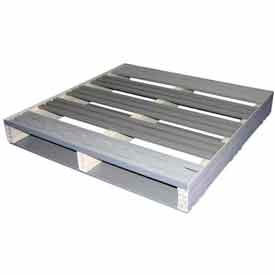 Rackable Extruded Open Deck Pallet Plastic Lipped 2-Way 36