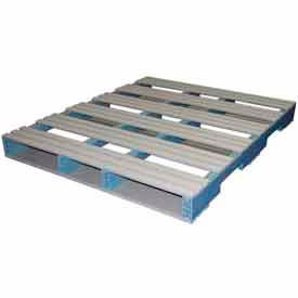 Rackable Extruded Open Deck Pallet Plastic 4-Way Entry 48