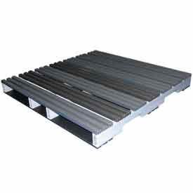 Rackable Extruded Open Deck Pallet Plastic 4-Way Entry 48