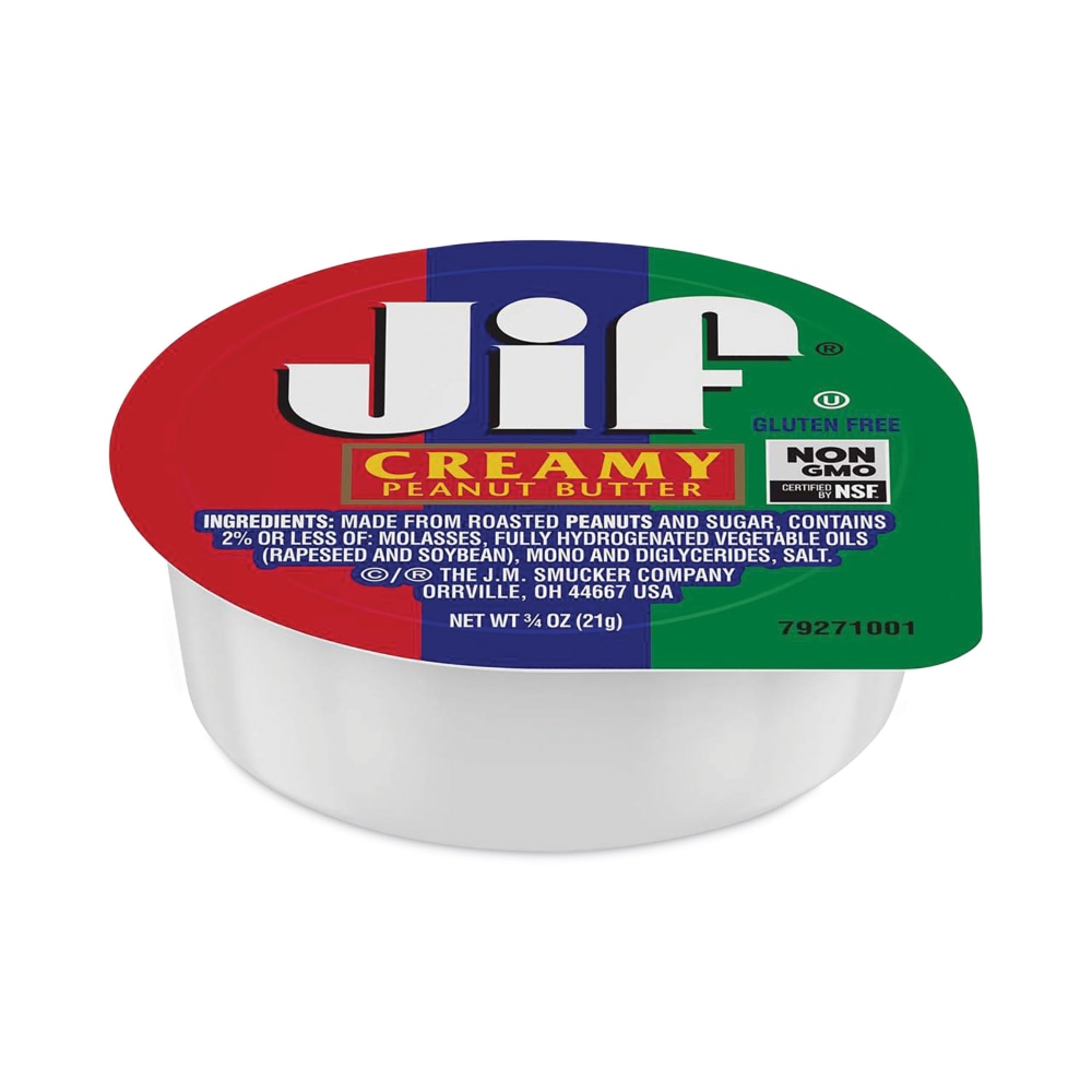 Jif Creamy Peanut Butter Cups, 0.75 Oz, Carton Of 200 Cups MPN:5150008051