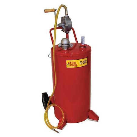 Fuel Caddy, Steel, 25 gal, Gasoline, Kerosene, 0.75 in, Red MPN:FC-25GC