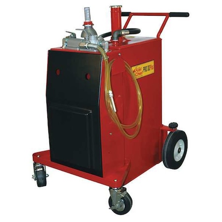 Fuel Caddy, Steel, 30 gal, Gasoline, Air Operated Pump, 4-Way Valve, Integral Filter System MPN:FC-P30A-UL