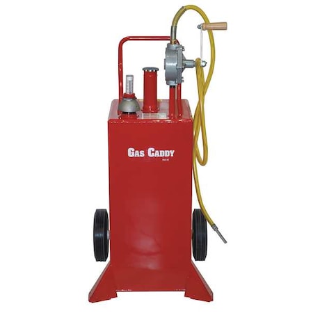 Fuel Caddy, Steel, 30 gal, Gasoline, Kerosene, Diesel, 0.75 in, Red MPN:HGC-30UL