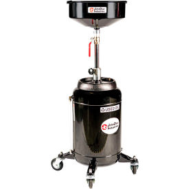 JohnDow Steel 16-Gallon Portable Oil Drain - JDI-16DC-E JDI-16DC-E