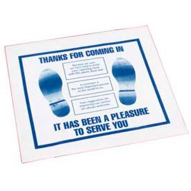 JohnDow Plastic Vehicle Floor Mats Roll White - 500 Mats/Roll - FM-3-H FM-3-H