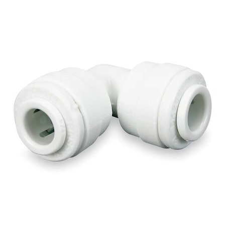 Push-Fit Elbow Fitting, 1/4 in Tube Size, Acetal, White, 10 PK MPN:CI0308W-PK10