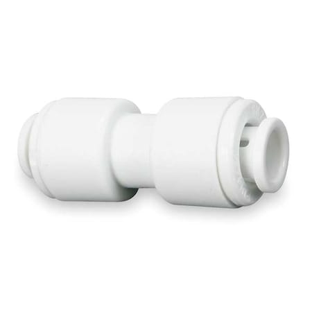 Push-Fit Adapter Fitting, 1/4 in Tube Size, Acetal, White, 10 PK MPN:CI0408W-PK10