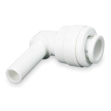 Push-Fit Elbow Fitting, 3/8 in Tube Size, Acetal, White, 10 PK MPN:CI221212W-PK10