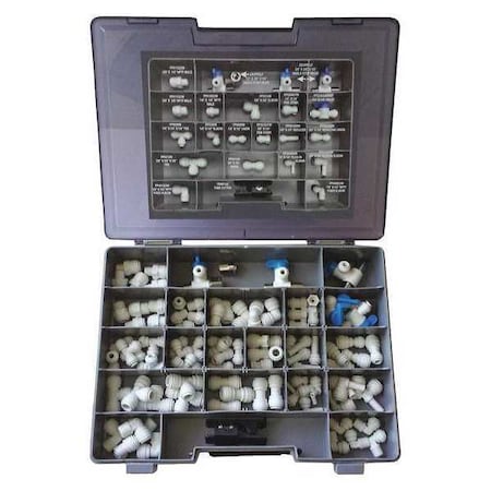 Service Repair Kit, 1/4 in, 3/8 in Tube Size, White MPN:KIT-ISRK
