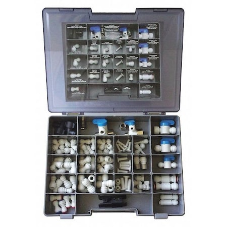 Service Repair Kit, 1/4 in, 3/8 in, 5/16 in Tube Size, White MPN:KIT-ISRKA