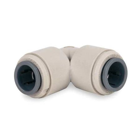 Push-Fit Elbow Fitting, 3/8 in Tube Size, Acetal, Gray, 10 PK MPN:PI-0312-S