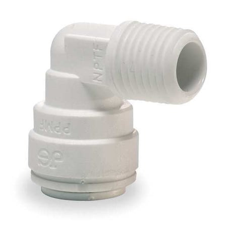 Push-Fit Elbow Fitting, 1/4 in Tube Size, Acetal, Gray, 10 PK MPN:PI-480821-S
