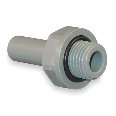 Push-Fit Adapter Fitting, Acetal, Gray, 10 PK MPN:PI051213S-10PK