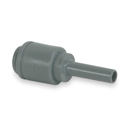 Push-Fit Adapter Fitting, 3/8 in Tube Size, Acetal, Gray, 10 PK MPN:PI061612S-PK10