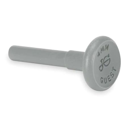 Push-Fit Fitting Plug, 3/8 in Tube Size, Acetal, Gray, 10 PK MPN:PI0812S-PK10