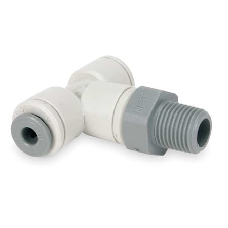 Push-Fit Tee Fitting, 3/16 in Tube Size, Acetal, Gray, 10 PK MPN:PI100621S-PK10