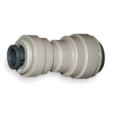 Push-Fit Union Fitting, 1/2 in x 3/8 in Tube Size, Acetal, Gray, 10 PK MPN:PI201612S-PK10