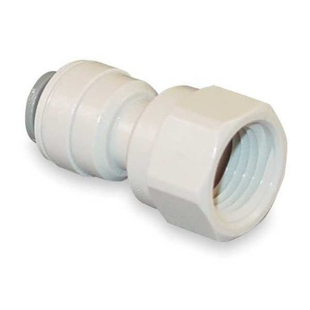 Push-Fit Adapter Fitting, 1/4 in Tube Size, Acetal, Gray, 10 PK MPN:PI450822S-10PK