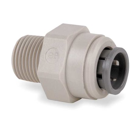 Push-Fit Adapter Fitting, 5/16 in Tube Size, Acetal, Gray, 10 PK MPN:PM010821S-PK10