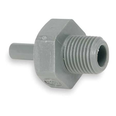 Push-Fit Adapter Fitting, Acetal, Gray, 10 PK MPN:PM050422S-10PK