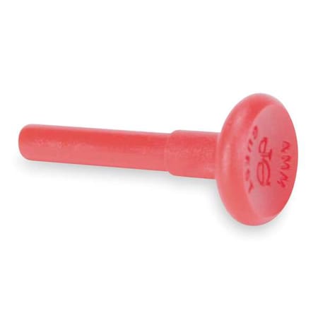 Push-Fit Fitting Plug, 5/16 in Tube Size, Acetal, Red, 10 PK MPN:PM0808R-PK10