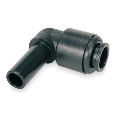 Push-Fit Elbow Fitting, 5/16 in Tube Size, Acetal, Black, 10 PK MPN:PM220808E-PK10