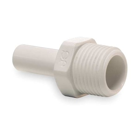 Push-Fit Adapter Fitting, Polypropylene, White, 10 PK MPN:PP051223W-PK10