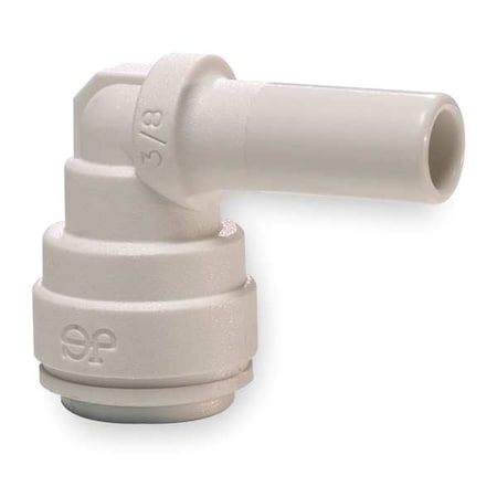 Push-Fit Elbow Fitting, 1/2 in Tube Size, Polypropylene, White, 10 PK MPN:PP221616W-PK10