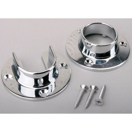 Pole Socket, Chrome, PK2 MPN:CD-0010-CH