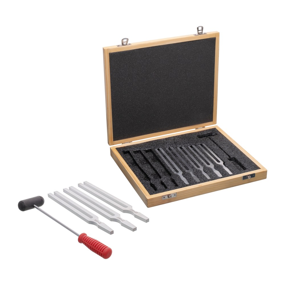 Supertek Tuning Forks With Hammer, Aluminum, Set Of 8 MPN:SKFPH36126