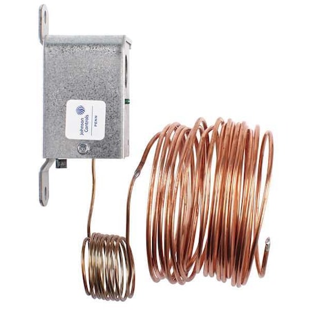 Line Voltage Mechanical Thermostat, Heat or Cool, 35 to 45F, Screwdriver, 24 to 277V AC, Manual Reset MPN:A11A-1C
