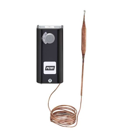 Line Voltage Mechanical Thermostat, Heat Only, 100 to 240F, Concealed Dial, 24 to 277V AC, 1C, 1H MPN:A19ADB-1C
