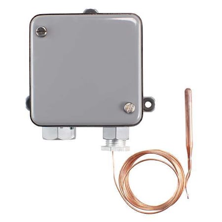 Line Voltage Mechanical Thermostat, Heat or Cool, 0 to 150 F, Screwdriver, 120 to 277V AC, 1C, 1H MPN:A19ANC-1C