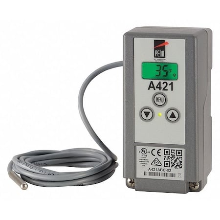 Temperature Control, Close on Rise, Open on Rise, -40 Degrees to 212 Degrees F, SPDT, 120/240VAC MPN:A421ABC-04C