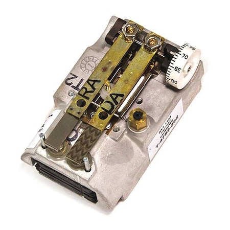 Pneumatic Thermostat, Single Temperature, Heating and Cooling, 2 Pipe, Horizontal, 5/32 in Barb MPN:T-4752-201