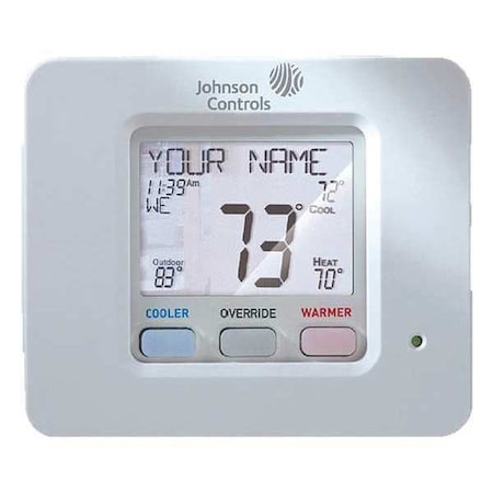 Digital Thermostat, 7 Programs, 4 H, 2 C, Wall Mount, Hardwired, 24VAC MPN:T8490