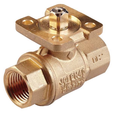 HVAC Ball Valve, Two-Way, Brass, 1 1/4 in MPN:VG1245DR