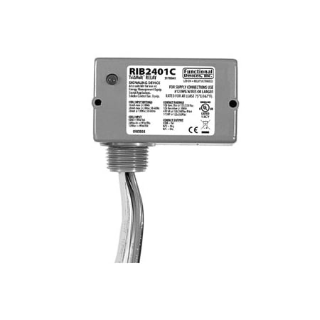 Pre-Wired Relay, 120VAC, SPDT, 10A MPN:RIB2401C